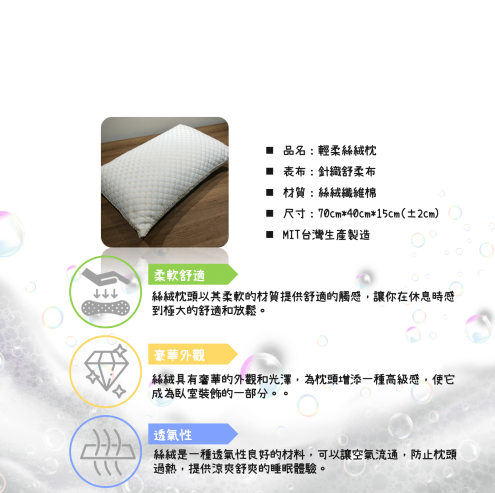 【幸福田】輕柔絲絨枕 防螨抗菌 針織蜂巢枕 高透氣 台灣製造